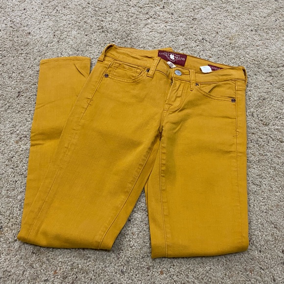 Lucky Brand Denim - Lucky Brand Women's Mustard Skinny Jeans